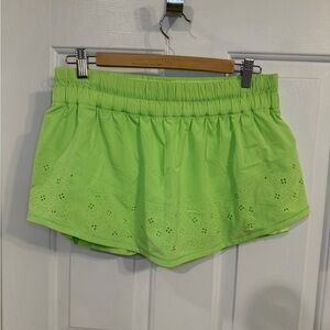Lululemon Athletica Lime Green Skorts